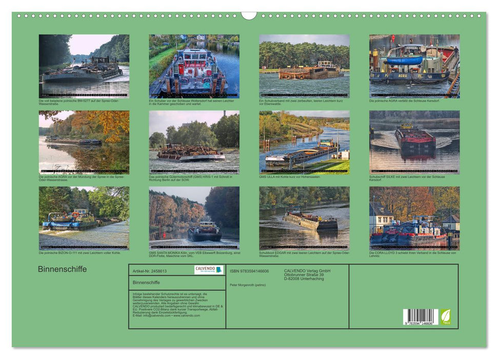 Binnenschiffe (CALVENDO Wandkalender 2027)