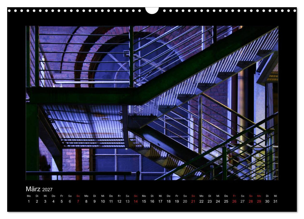 Extraschicht im Ruhrgebiet - Nachts ist es nicht dunkel! (CALVENDO Wandkalender 2027)