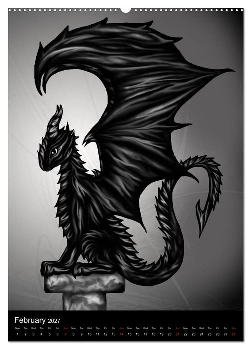 Dragons (CALVENDO Premium-Calendar 2027)