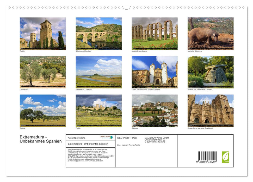 Extremadura - Unbekanntes Spanien (CALVENDO Premium Wandkalender 2027)