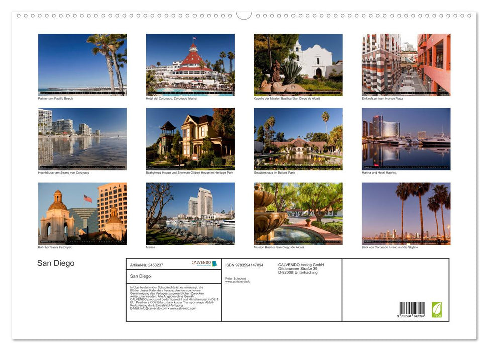 San Diego (CALVENDO Wandkalender 2027)