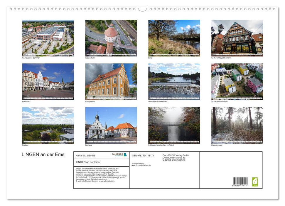 LINGEN an der Ems (CALVENDO Wandkalender 2027)