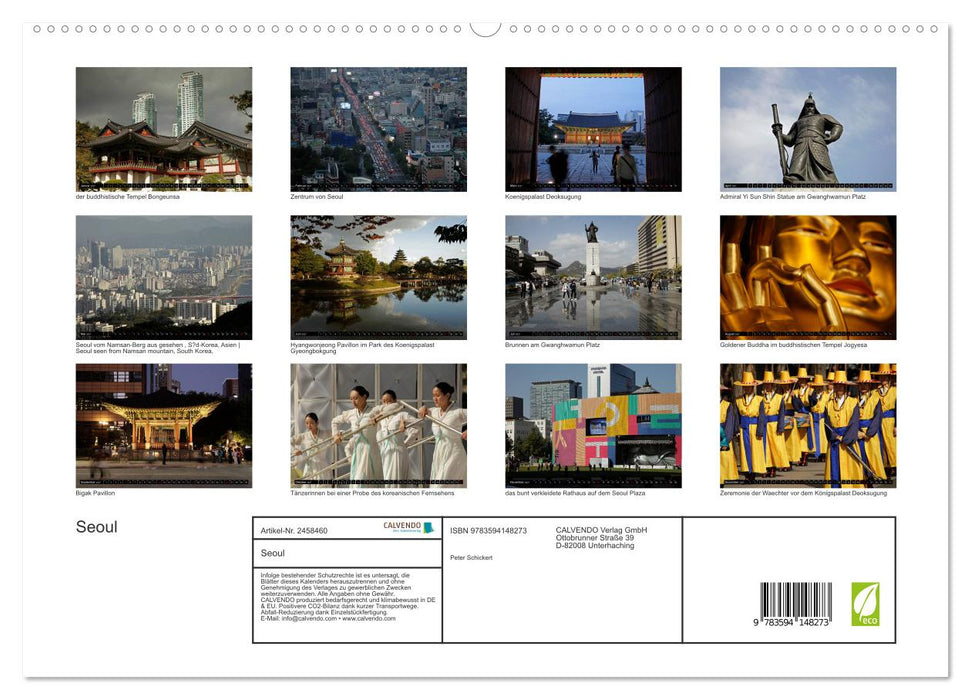 Seoul (CALVENDO Premium Wandkalender 2027)