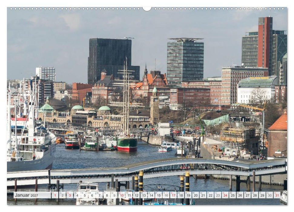 Hansestadt Hamburg (CALVENDO Premium Wandkalender 2027)