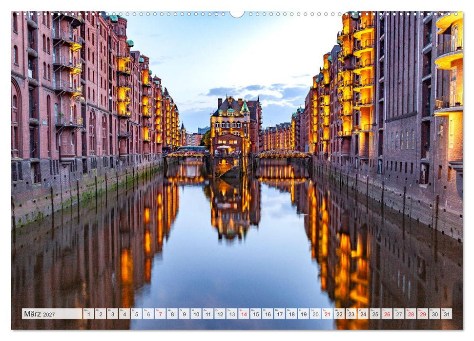 Hansestadt Hamburg (CALVENDO Premium Wandkalender 2027)