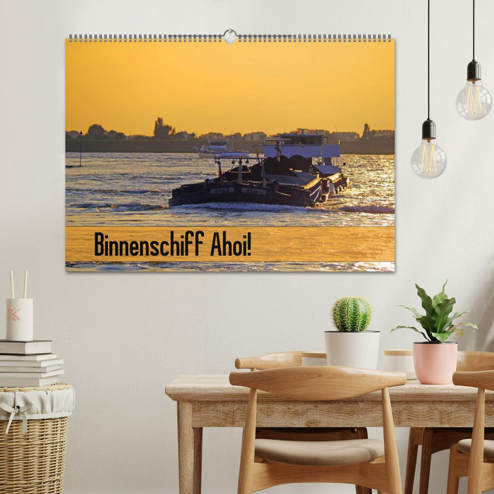 Binnenschiff Ahoi! (CALVENDO Wandkalender 2027)