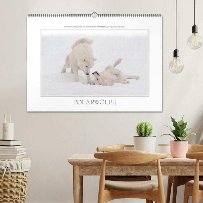 Emotionale Momente: Polarwölfe. / CH-Version (CALVENDO Wandkalender 2027)