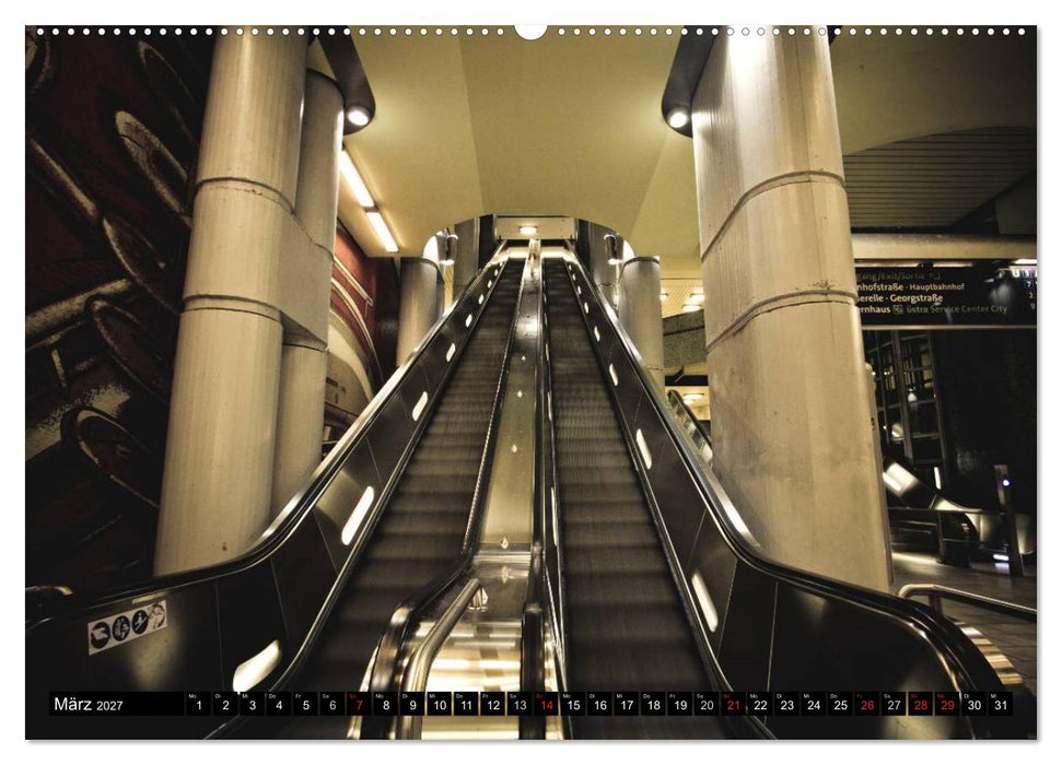U-Bahn-Stationen Hannover (CALVENDO Wandkalender 2027)