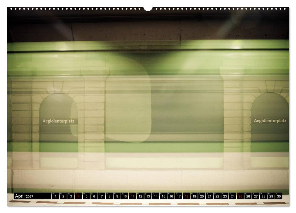 U-Bahn-Stationen Hannover (CALVENDO Wandkalender 2027)