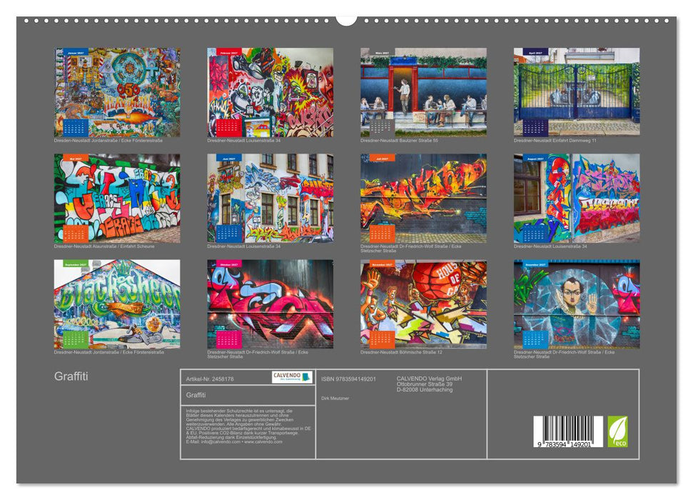 Graffiti (CALVENDO Premium Wandkalender 2027)