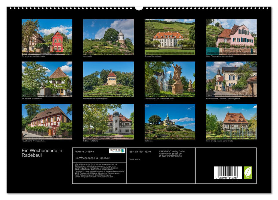 Ein Wochenende in Radebeul (CALVENDO Premium Wandkalender 2027)