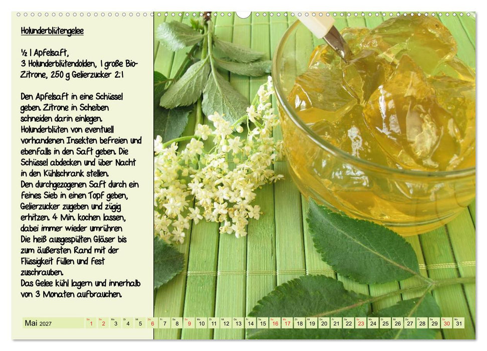Leckere Aufstriche - Ein Kalender mit Rezepten (CALVENDO Wandkalender 2027)
