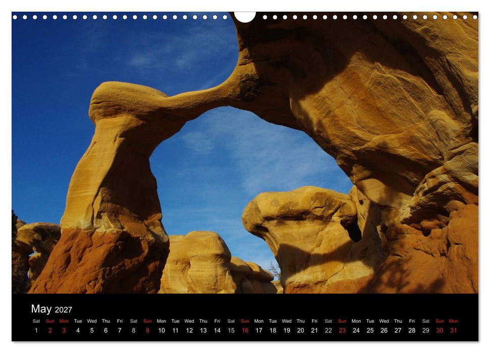 Spectacular Utah / UK-Version (CALVENDO Monthly Calendar 2027)
