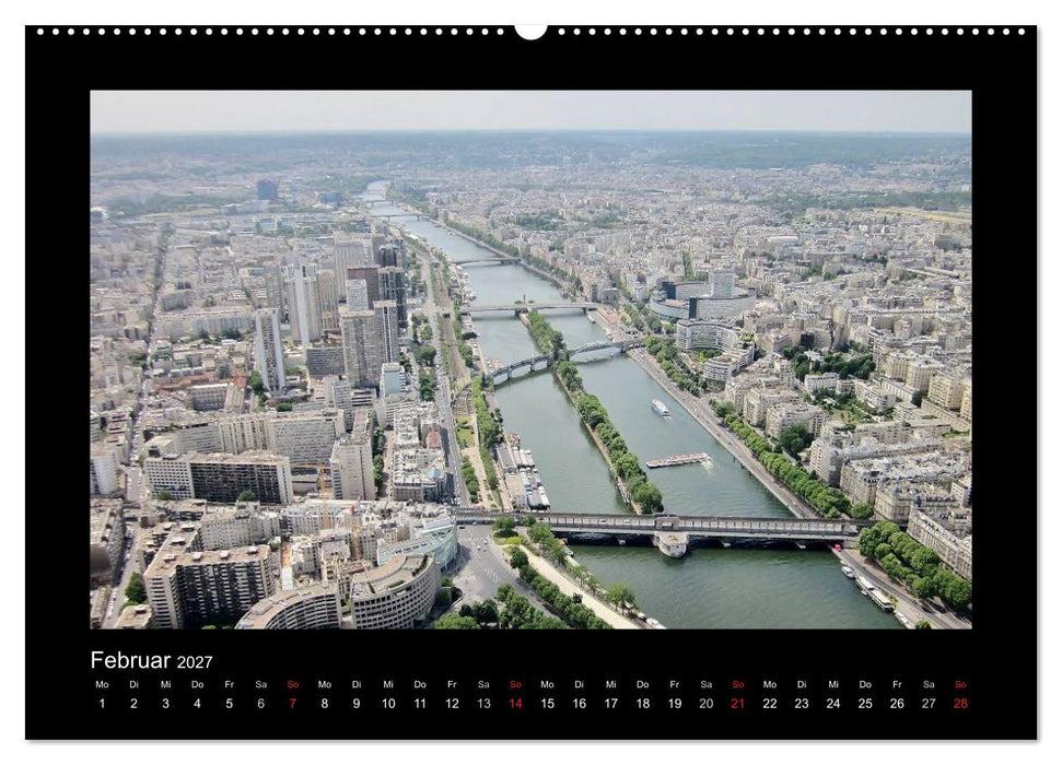 Paris von oben (CALVENDO Premium Wandkalender 2027)