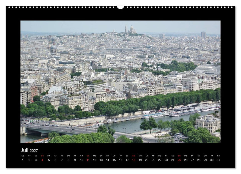 Paris von oben (CALVENDO Premium Wandkalender 2027)