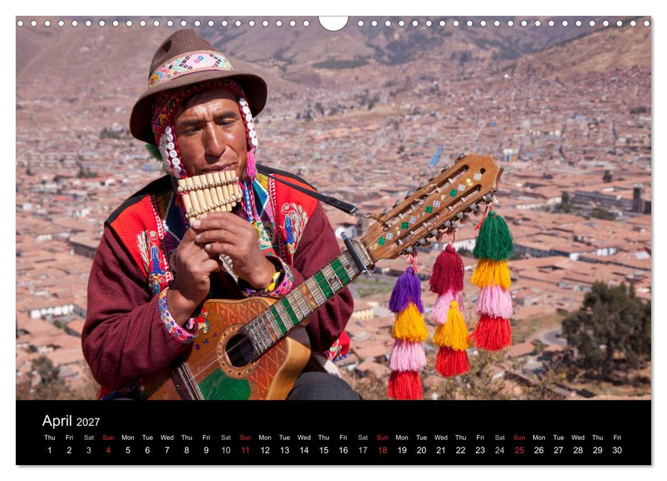 Peru - from the Andes to the Amazon / UK-Version (CALVENDO Monthly Calendar 2027)