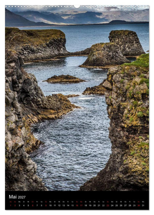 Island - Landschaften vom Wasser geprägt (CALVENDO Wandkalender 2027)