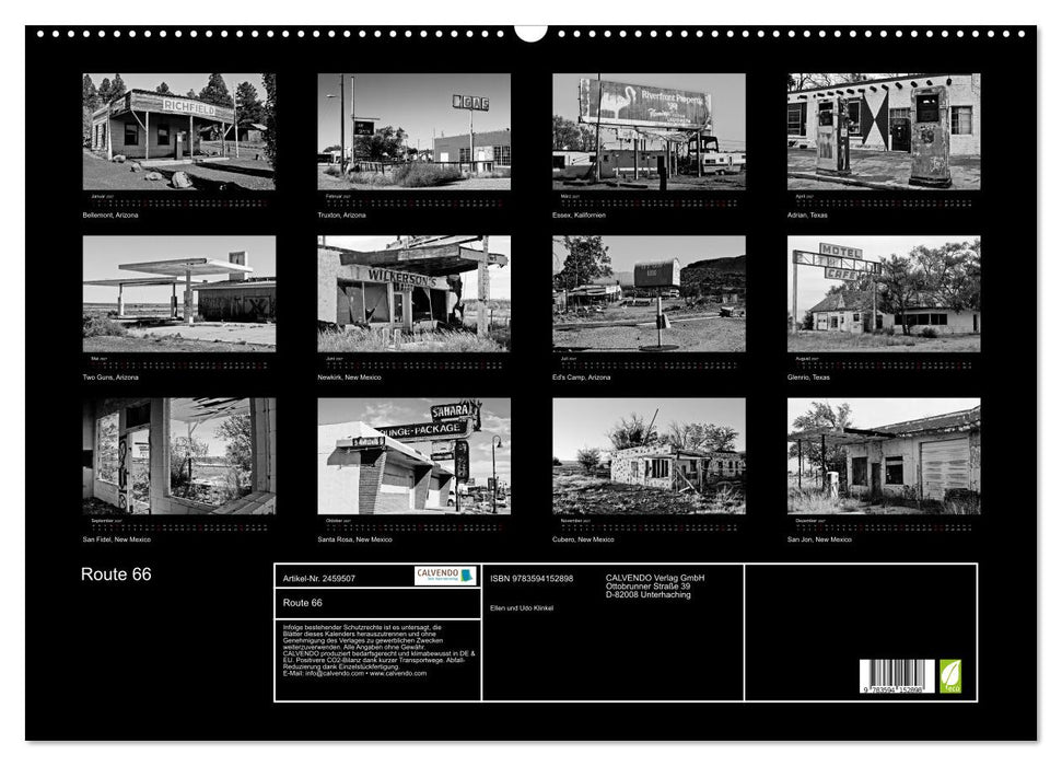 Route 66 (CALVENDO Wandkalender 2027)