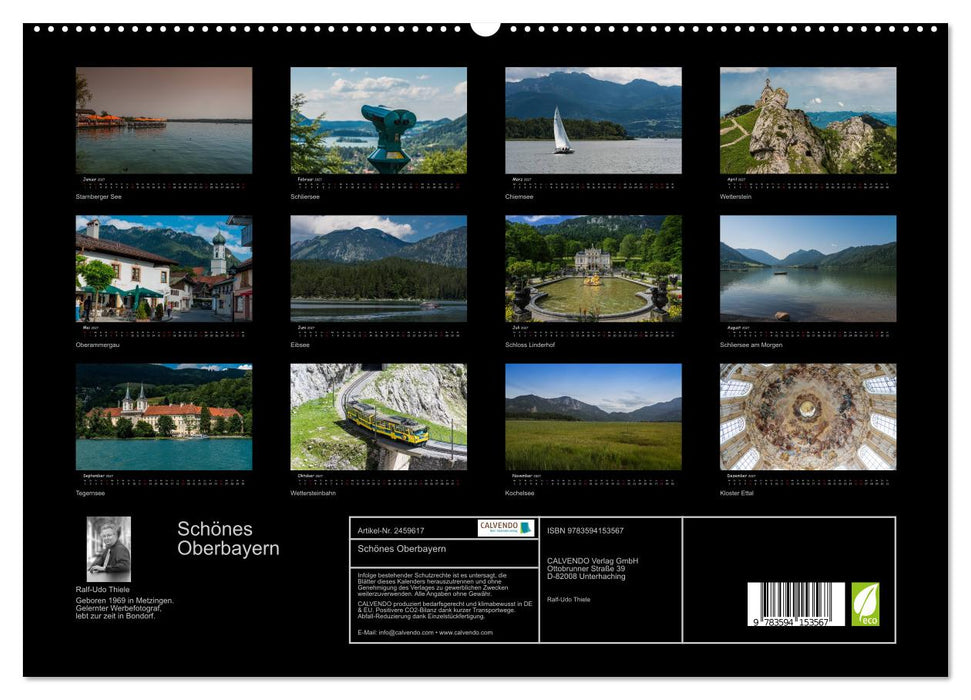 Schönes Oberbayern (CALVENDO Premium Wandkalender 2027)