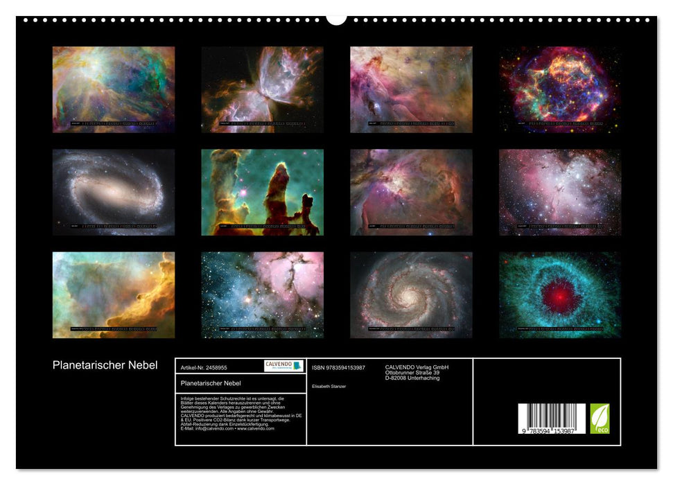 Planetarischer Nebel (CALVENDO Premium Wandkalender 2027)