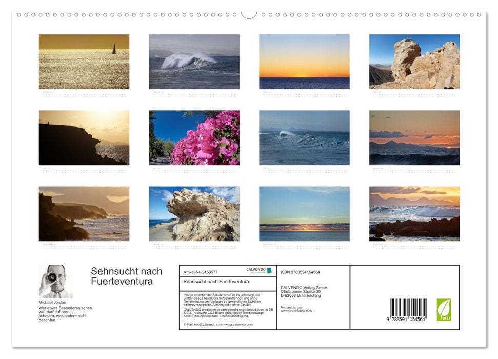 Sehnsucht nach Fuerteventura (CALVENDO Premium Wandkalender 2027)