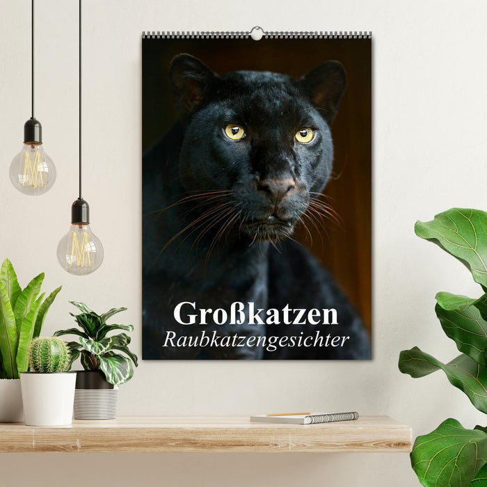 Großkatzen. Raubkatzengesichter (CALVENDO Wandkalender 2027)