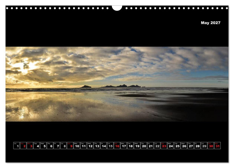 Iceland - Panoramic photographies (CALVENDO Monthly Calendar 2027)