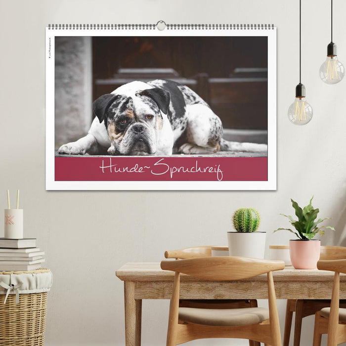 Hunde-Spruchreif (CALVENDO Wandkalender 2027)