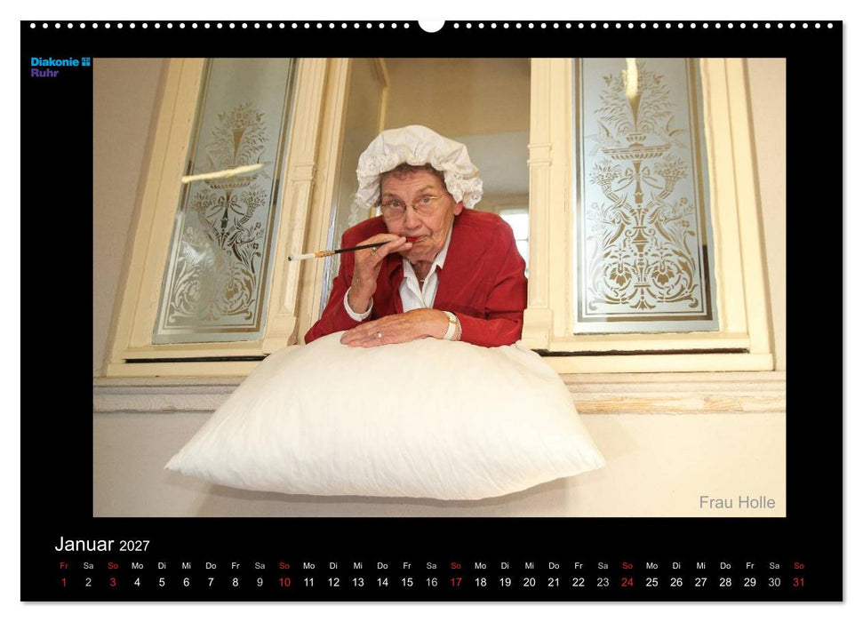 "Schönheit im Alter" - die Feierabendhäuser zu Gast im Märchenland der Brüder Grimm (CALVENDO Premium Wandkalender 2027)