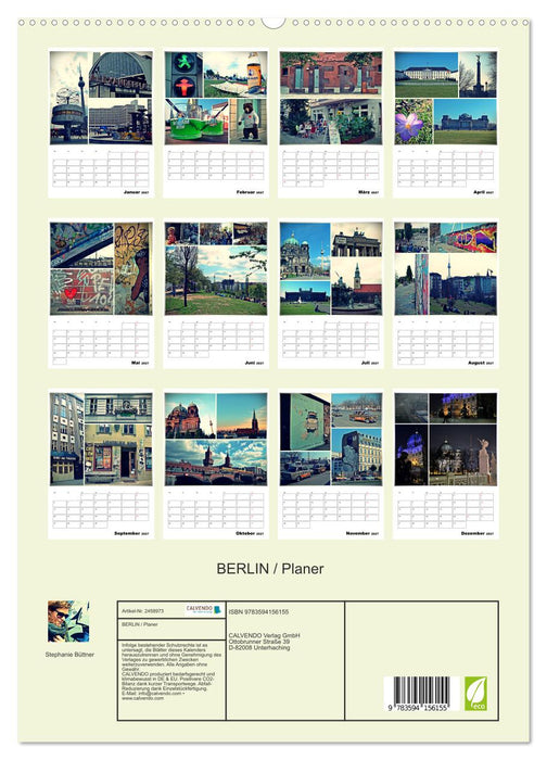 BERLIN / Planer (CALVENDO Premium Wandkalender 2027)