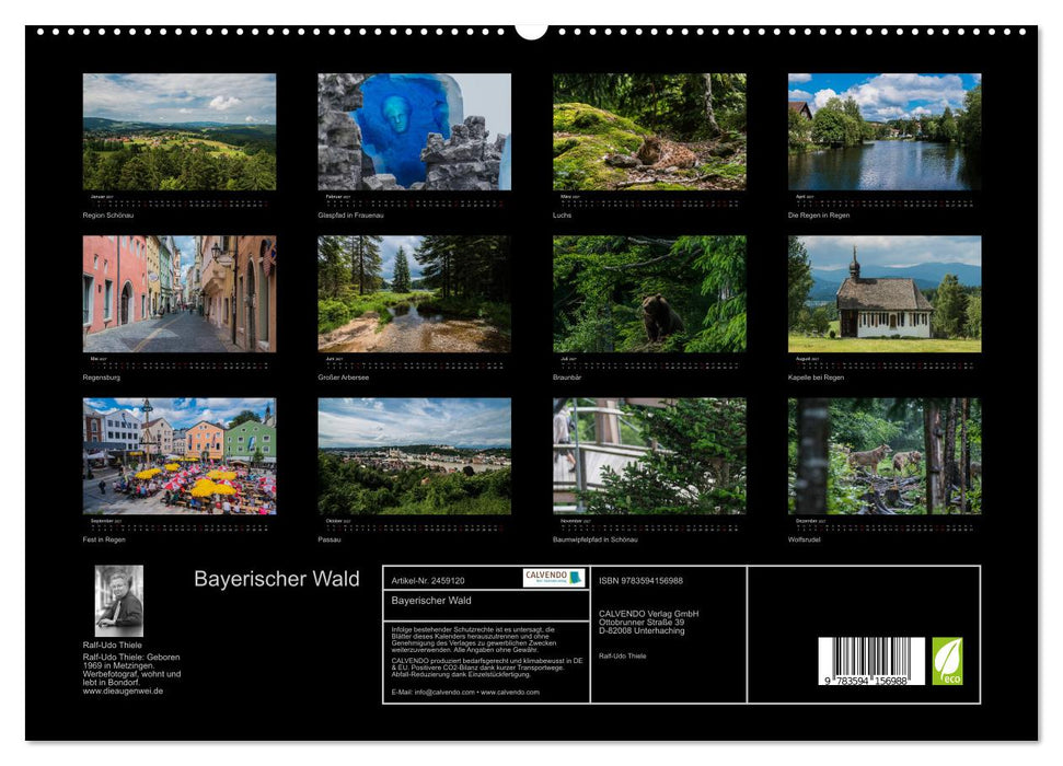 Bayerischer Wald (CALVENDO Premium Wandkalender 2027)