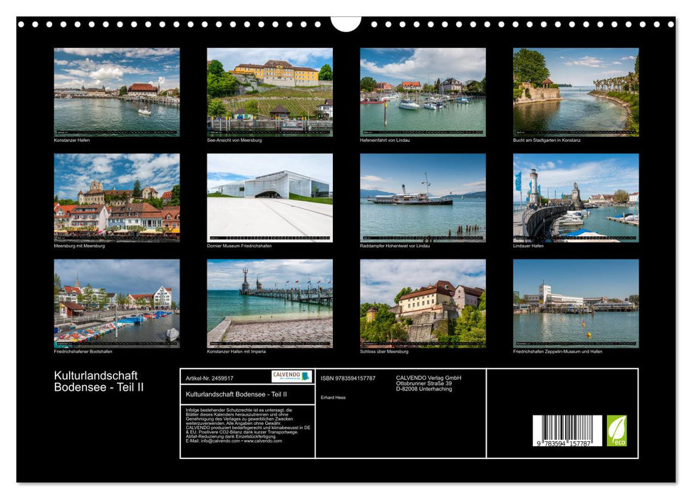 Kulturlandschaft Bodensee - Teil II (CALVENDO Wandkalender 2027)