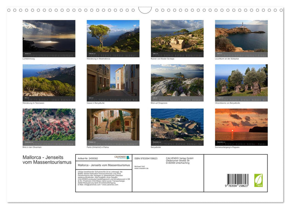 Mallorca - Jenseits vom Massentourismus (CALVENDO Wandkalender 2027)