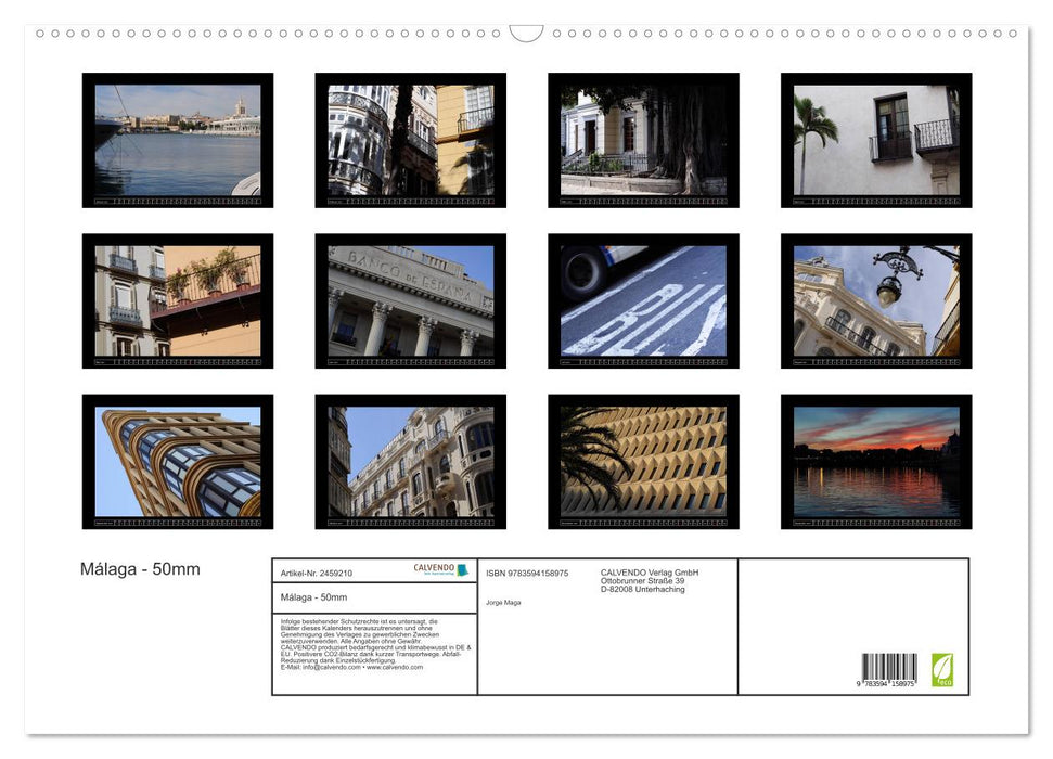 Málaga - 50mm (CALVENDO Wandkalender 2027)