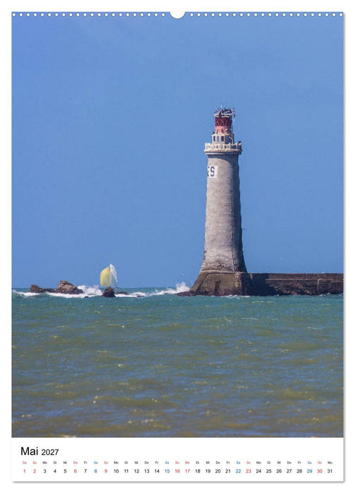 Leuchttürme an der Atlantikküste (CALVENDO Wandkalender 2027)
