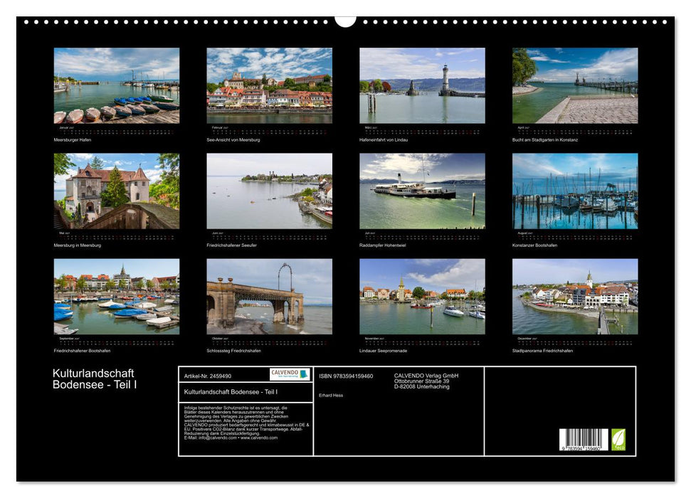 Kulturlandschaft Bodensee - Teil I (CALVENDO Wandkalender 2027)