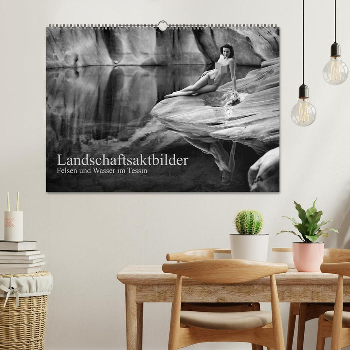Landschaftsaktfotografie – Felsen und Wasser im Tessin (CALVENDO Wandkalender 2027)