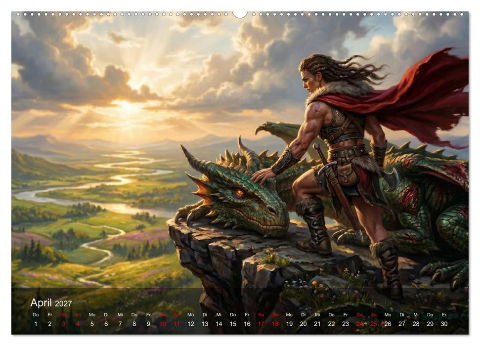 Nebel der Götter - Der Fantasy-Kalender (CALVENDO Premium Wandkalender 2027)