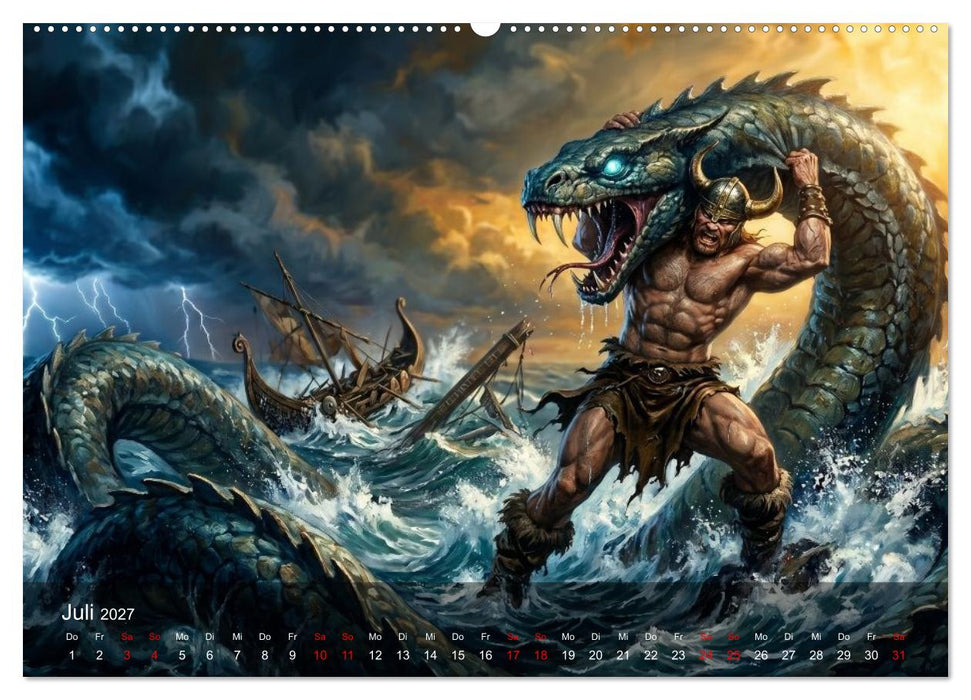 Nebel der Götter - Der Fantasy-Kalender (CALVENDO Premium Wandkalender 2027)