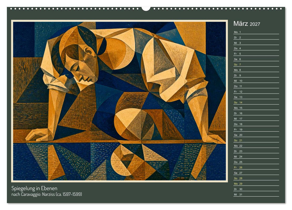 Caravaggio und der synthetische Kubismus (CALVENDO Premium Wandkalender 2027)
