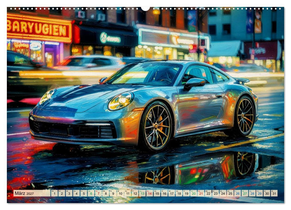 Angelehnt an den Porsche 911 (CALVENDO Premium Wandkalender 2027)