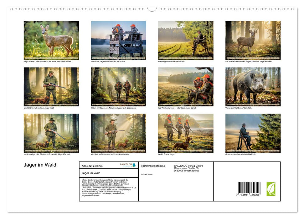 Jäger im Wald (CALVENDO Premium Wandkalender 2027)