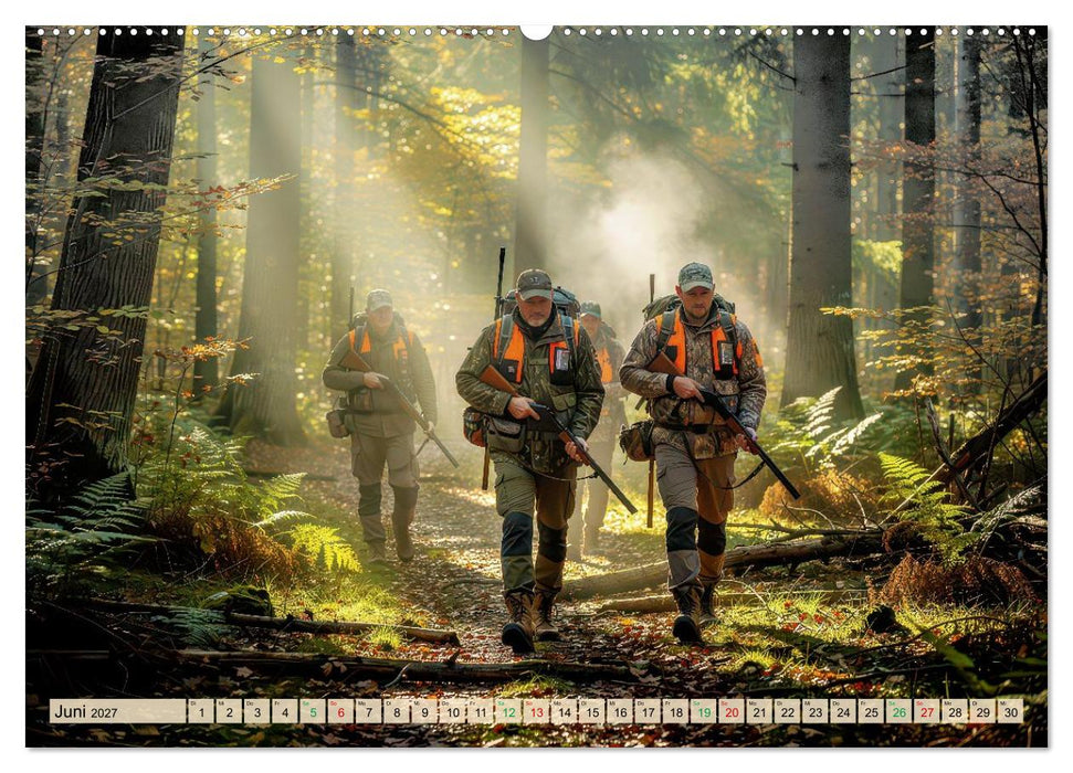 Jäger im Wald (CALVENDO Premium Wandkalender 2027)