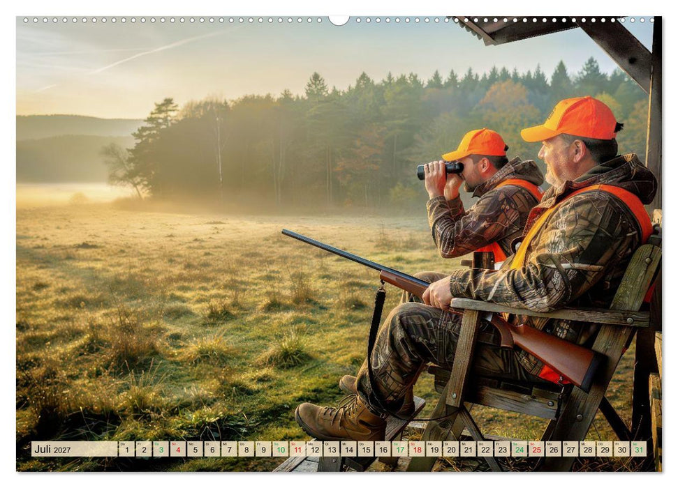 Jäger im Wald (CALVENDO Premium Wandkalender 2027)