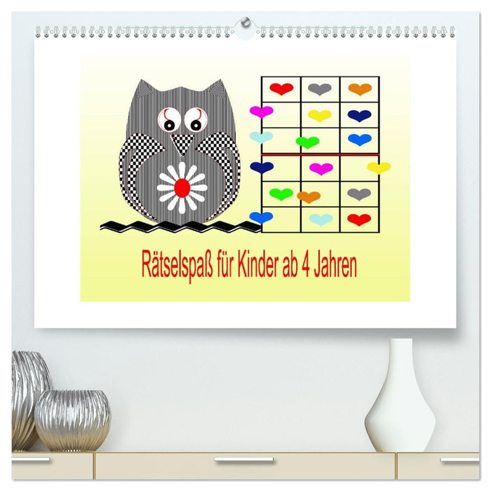 Rätselspaß für Kinder ab 4 Jahren (CALVENDO Premium Wandkalender 2027)