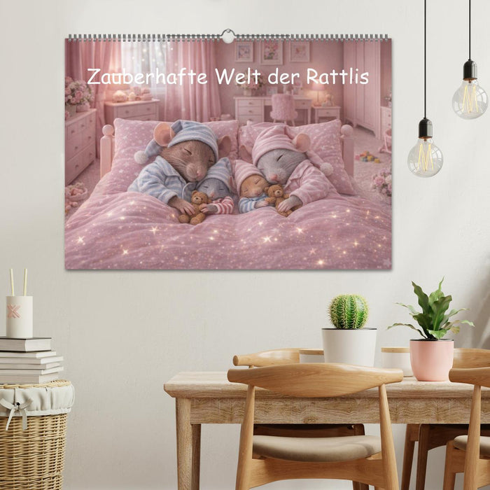 Zauberhafte Welt der Rattlis (CALVENDO Wandkalender 2027)