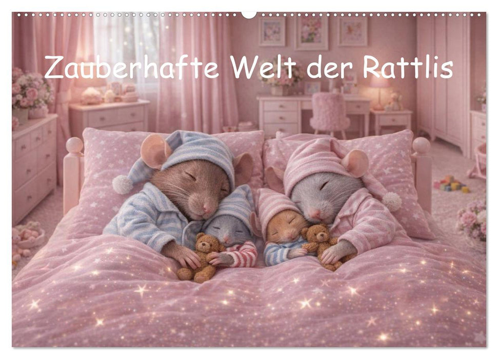 Zauberhafte Welt der Rattlis (CALVENDO Wandkalender 2027)