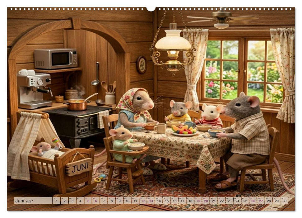 Zauberhafte Welt der Rattlis (CALVENDO Wandkalender 2027)