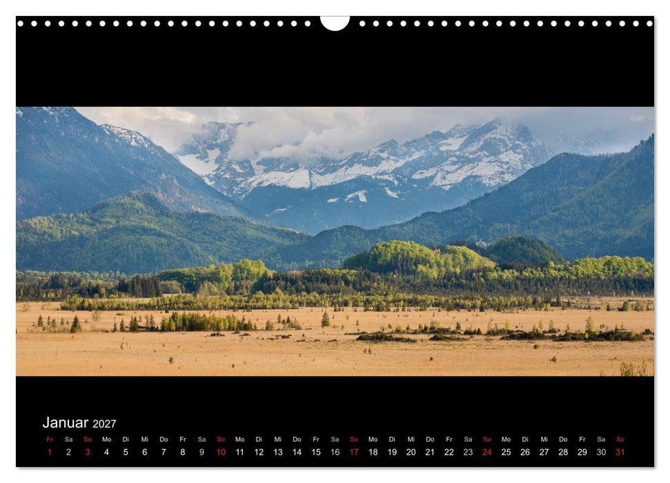Alpenrand zwischen Isar und Lech (CALVENDO Wandkalender 2027)