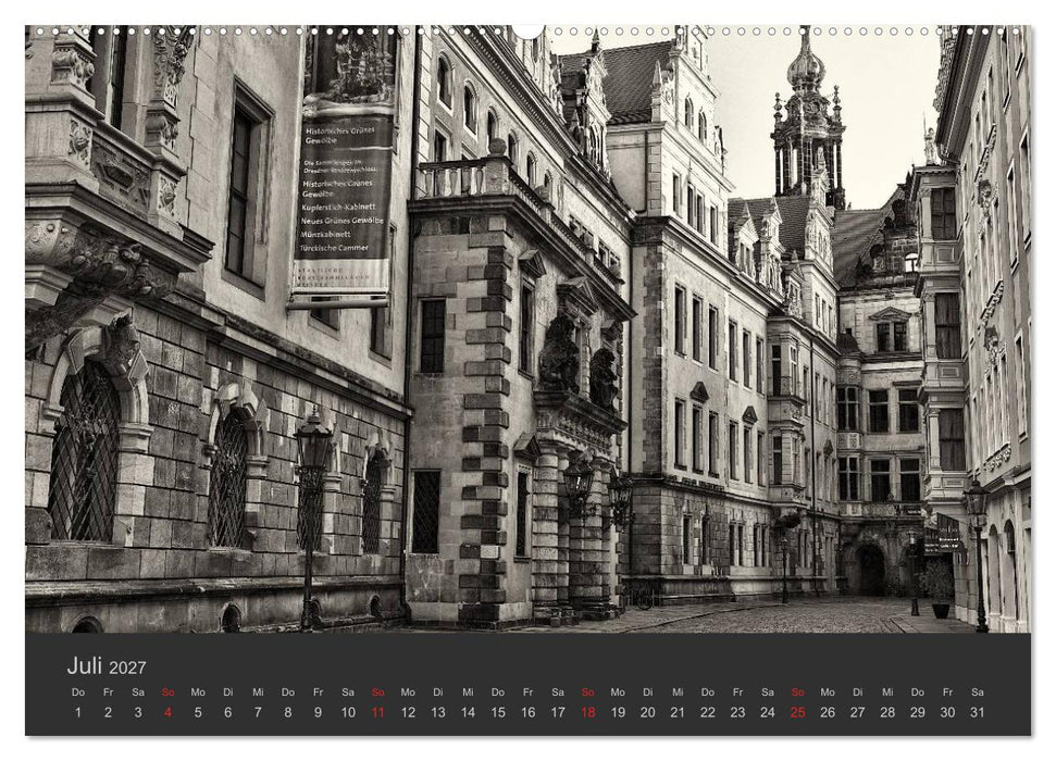 Dresden Schwarz Weiss 2027 (CALVENDO Premium Wandkalender 2027)